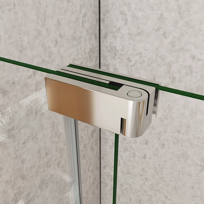 walk in duschabtrennung drehtür 86 dusche H195 cm ESG GLAS badezimmer ideen