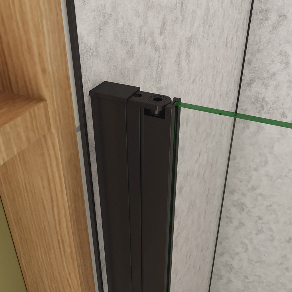 walk in duschabtrennung drehtür 96 dusche H200 cm badezimmer ideen