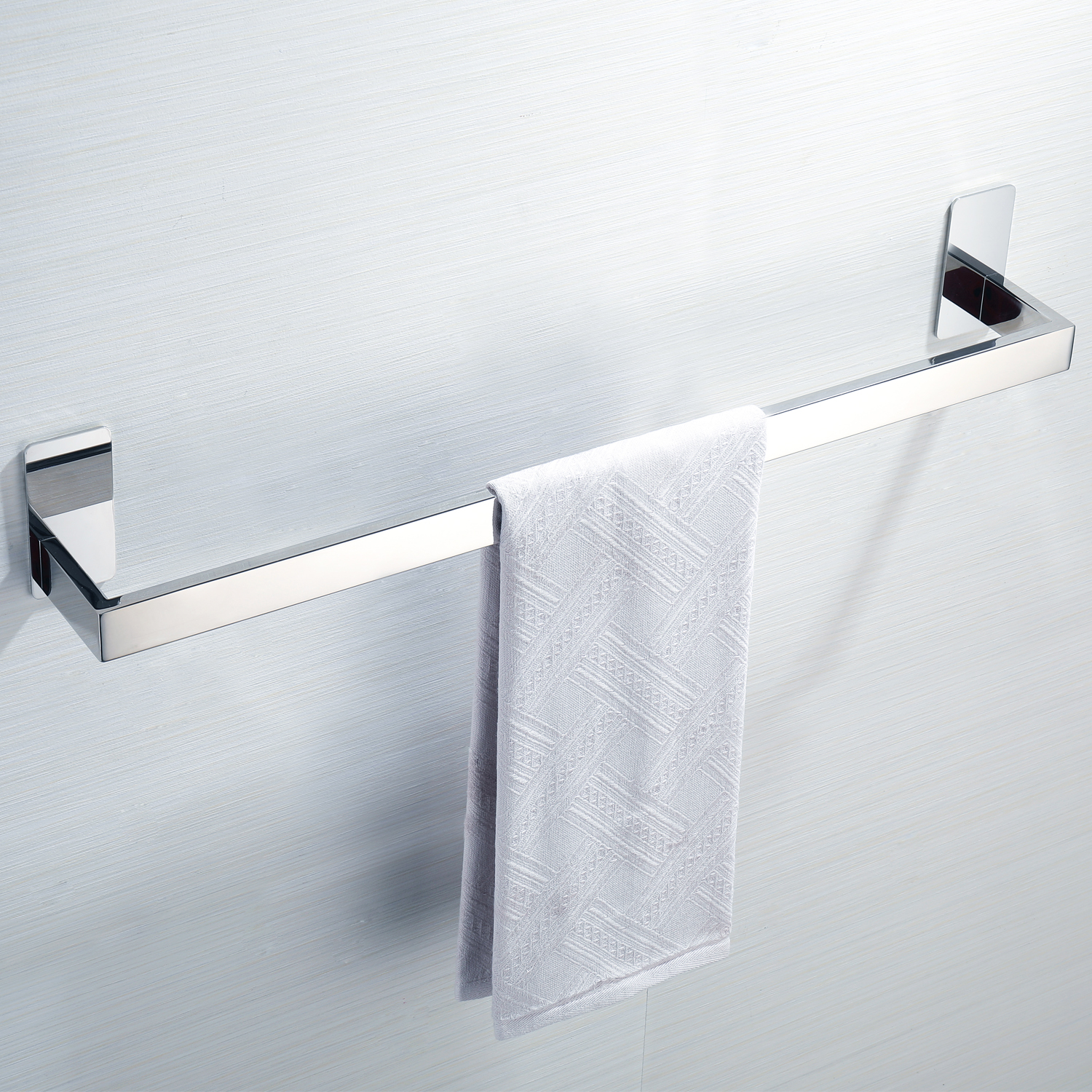 Duschablage Edelstahl Duschregal Einzelner Handtuchhalter ohne Bohren - zum Schließen ins Bild klicken